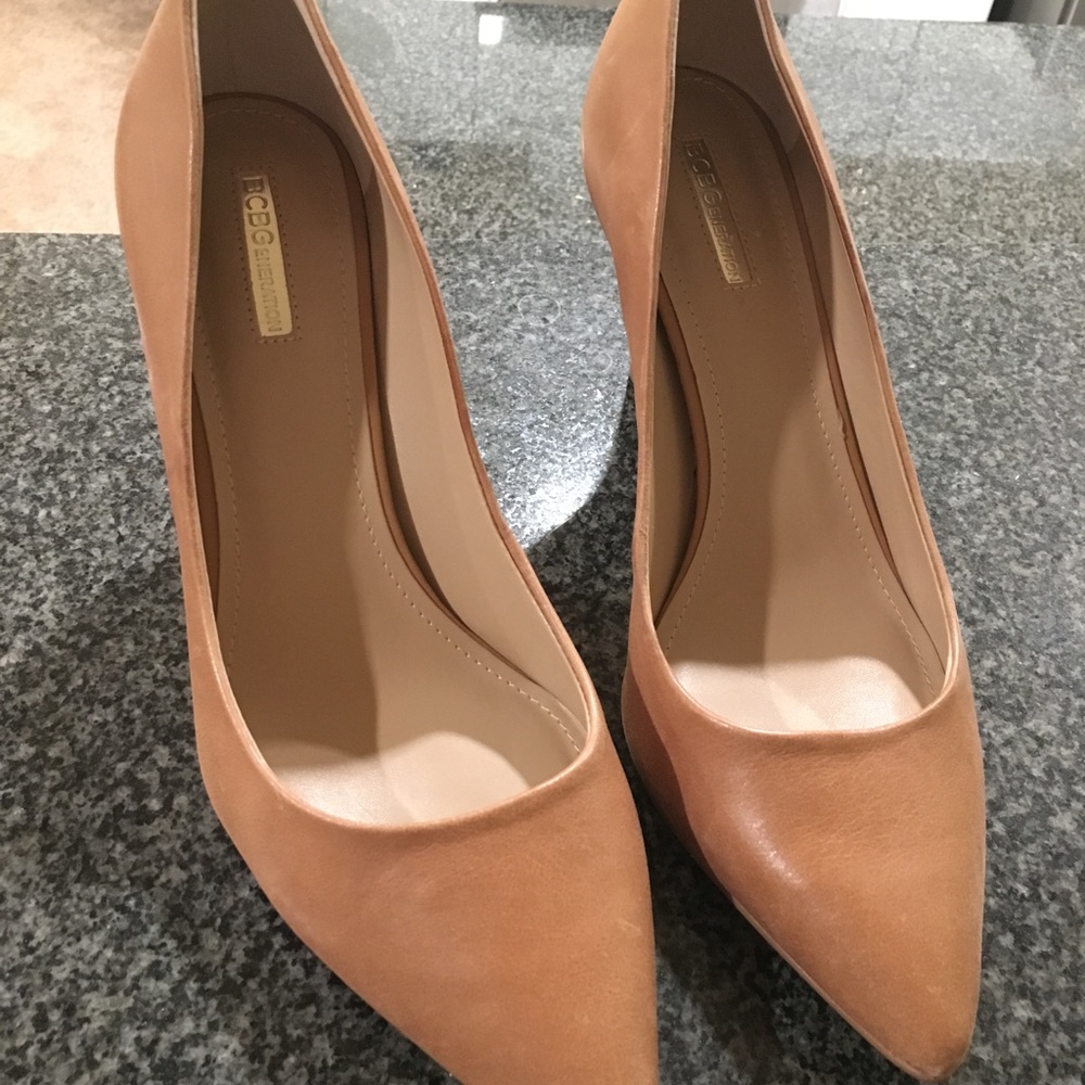 BCBGeneration Genuine Leather Stilettos never worn
